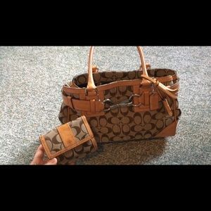Coach bag and wallet